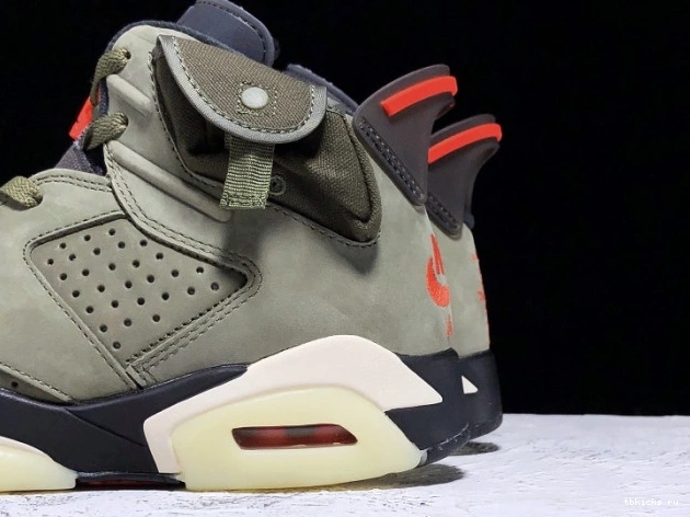 Reps TB Medium CN1084-200 Scott 6 Travis Air Jordan Olive x 0810